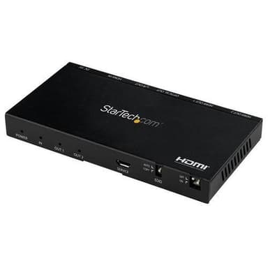 StarTech.com ST122HD20S, Musta, Metalli, 1280 x 720 (HD 720),1920 x 1080 (HD 108