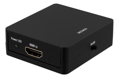 HDMI splitter, 1x HDMI in, 2x HDMI out, 6,75 Gbit/s, black