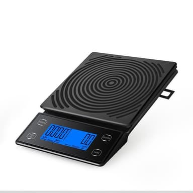 Digitaalinen kahvivaaka ajastimella 3kg / 0,1g Musta