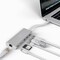 USB-Câ„¢-moniporttinen sovitin (HDMI 4k 30 Hz, USB, CR, RJ45, PD), alumiini, hopea