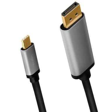 USB-C -> DisplayPort 4K/60Hz Alumiini 1,8m