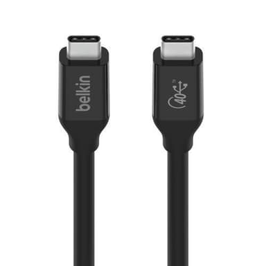 USB4 USB-C–USB-C-kaapeli, musta (0,8 m)