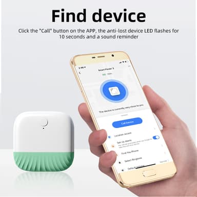 Anti-Lost Key Finder Locator Bluetooth Tracker Vihreä