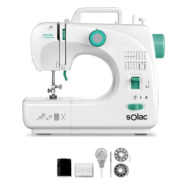 SOLAC Ompelukone Puuvilla 16.2 Valkoinen