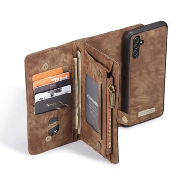 CASEME Samsung Galaxy A13 5G/A04s 4G 2-in-1 Irrotettava - Kahvi