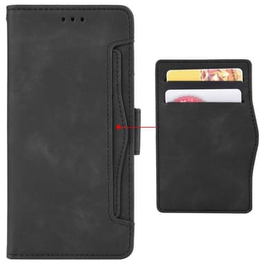 Lompakkoteline puhelimelle Motorola Edge 30 5G - musta