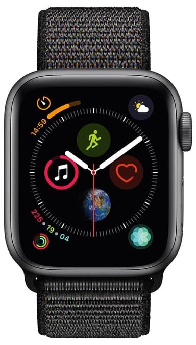 Apple Watch Series 4 40mm (harmaa/musta sport loop)