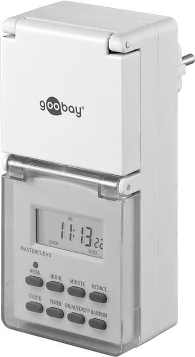 Goobay 2 kpl sarja, digitaalinen ajastin IP44