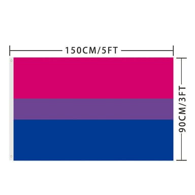 Biseksuaali Pride-lippu 150x90 cm