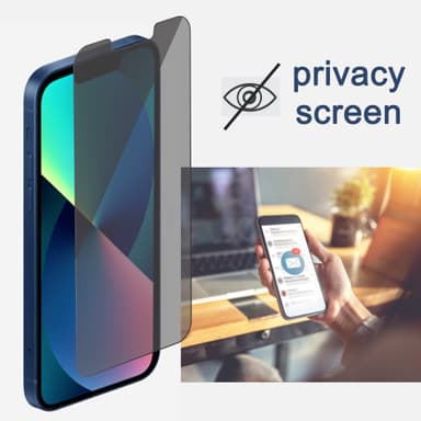 Karkaistu lasi näytönsuoja Musta iPhone 14