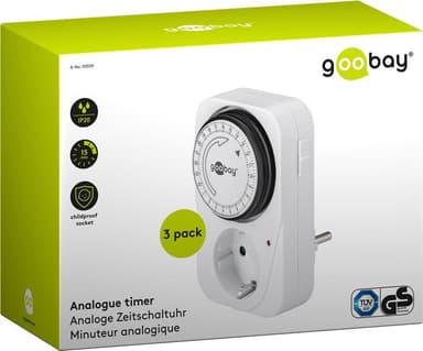 Goobay 3 kpl  Mekaaninen ajastin