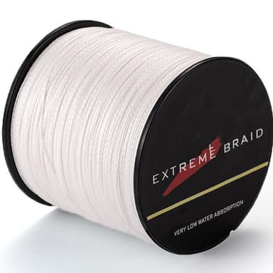 Anti-Bite punottu siima PE White 4 Strand 300 m