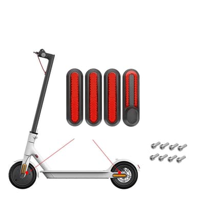 Heijastava koristeellinen sivusuojus Xiaomi M365 / PRO / PRO 2 / 1S:lle Punainen