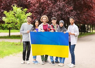 Ukrainan lippu polyesteri 90 × 150 cm Sininen/keltainen