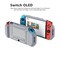 Suojakotelo Nintendo Switch OLED TPU/PC:lle Harmaa