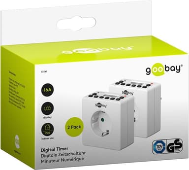 Goobay 2 kpl sarja, digitaalinen ajastin