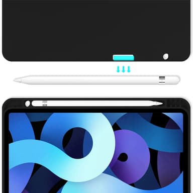Näppäimistökotelo kynätelineellä iPad 7/8/9 Gen 10,2 tuumalle Musta