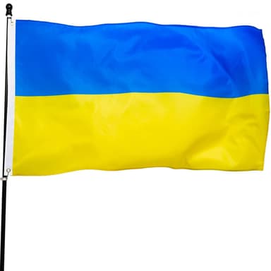 Ukrainan lippu polyesteri 90 × 150 cm Sininen/keltainen
