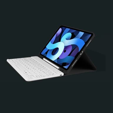 Näppäimistökotelo kynätelineellä iPad 7/8/9 Gen 10,2 tuumalle Musta