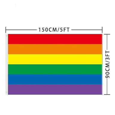 Sateenkaarilippu Pride-lippu LGBTQ 150x90 cm