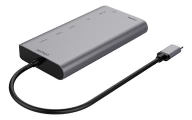 USBC docking station HDMI/DP/RJ45/2xUSBA/SD PD 3 space grey