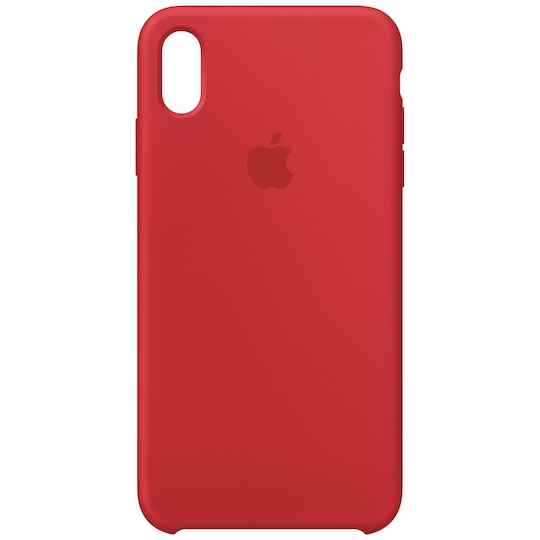 iPhone Xs Max silikonikuori (punainen)