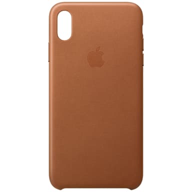 iPhone Xs Max nahkakuori (satulanruskea)