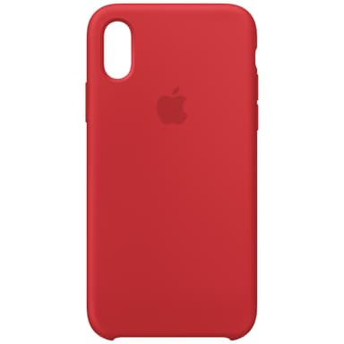 iPhone Xs silikonikuori (punainen)