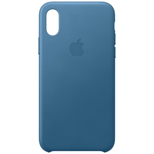 iPhone Xs nahkakuori (sininen)