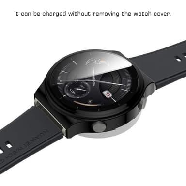Suojakotelo näytönsuojalla karkaistua lasia Musta Huawei Watch GT3 Pro 43 mm
