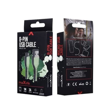 Maxlife iPhone-kaapeli - 3A vihreä