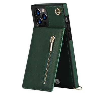 Zipper kaulakorukotelo Apple iPhone 12 Pro Max - Vihreä