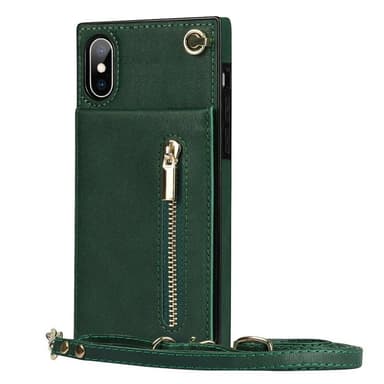 Zipper kaulakorukotelo Apple iPhone X / XS - Vihreä