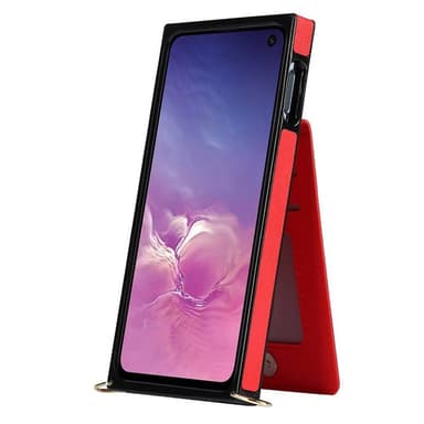 Zipper kaulakorukotelo Samsung Galaxy S10e - Punainen