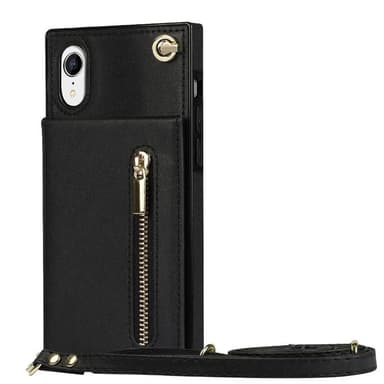 Zipper kaulakorukotelo Apple iPhone XR - Musta