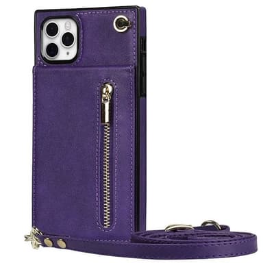Zipper kaulakorukotelo Apple iPhone 11 Pro - Violetti