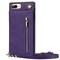 Zipper kaulakorukotelo Apple iPhone 8 Plus - Violetti