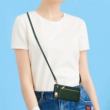 Zipper kaulakorukotelo Apple iPhone 7 - Vihreä
