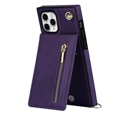 Zipper kaulakorukotelo Apple iPhone 11 Pro - Violetti