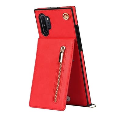 Zipper kaulakorukotelo Samsung Galaxy Note 10 Plus - Punainen