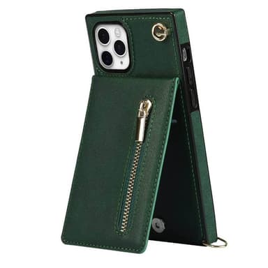 Zipper kaulakorukotelo Apple iPhone 11 Pro Max - Vihreä