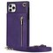 Zipper kaulakorukotelo Apple iPhone 11 Pro Max - Violetti