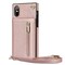Zipper kaulakorukotelo Apple iPhone X / XS - Ruusu