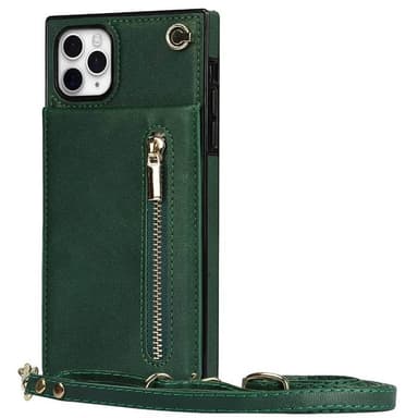 Zipper kaulakorukotelo Apple iPhone 11 Pro Max - Vihreä