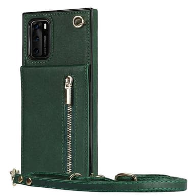 Zipper kaulakorukotelo Huawei P40 Pro - Vihreä