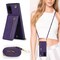 Zipper kaulakorukotelo Samsung Galaxy S20 Ultra - Violetti