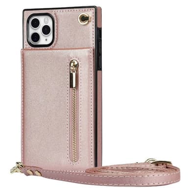 Zipper kaulakorukotelo Apple iPhone 11 Pro Max - Ruusu