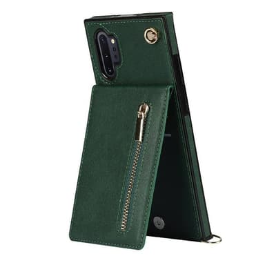 Zipper kaulakorukotelo Samsung Galaxy Note 10 Plus - Vihreä