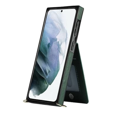 Zipper kaulakorukotelo Samsung Galaxy S21 - Vihreä
