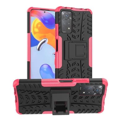 Iskunkestävä kuori jalustalla Xiaomi Redmi Note 11 Pro 5G - Vaaleanp